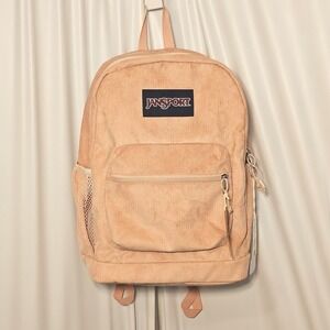 Jansport Misty Rose Corduroy Cross Town Plus Remix Backpack